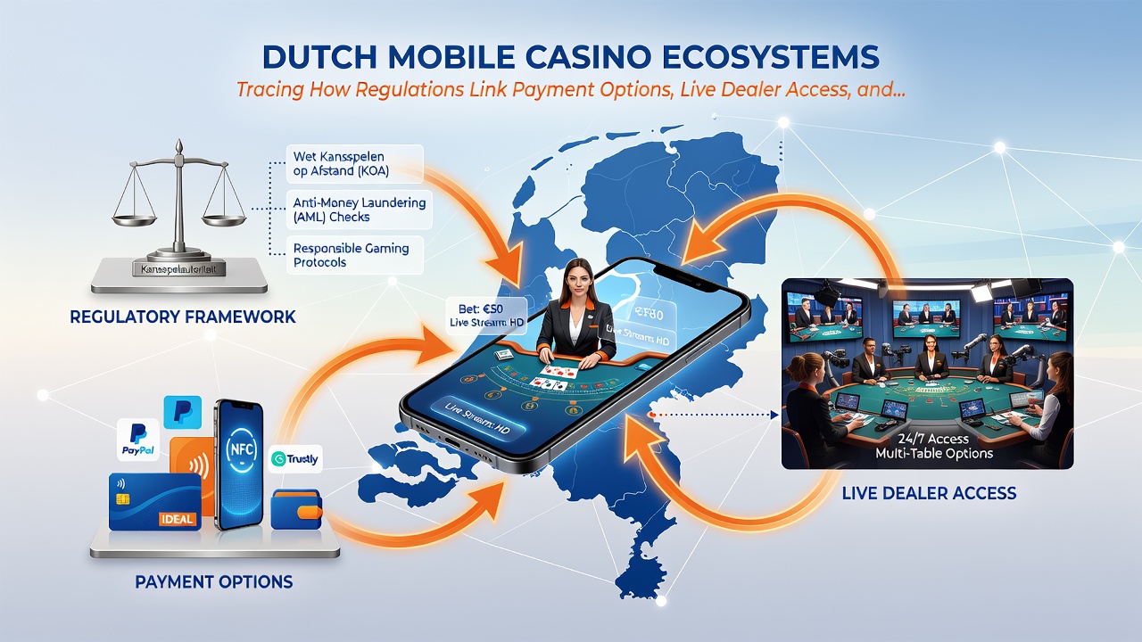 Mobiele app schermen met live dealer tafels en loyaliteitspunten tracking in Nederlandse casino ecosystemen