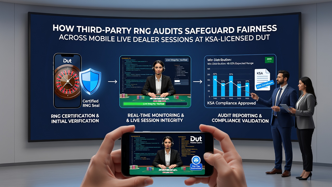 Weergave van auditrapportage en certificering voor RNG in Nederlandse mobiele casino apps