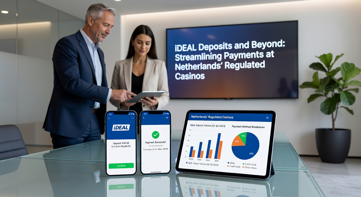 Overzicht van diverse betaalmethodes zoals Apple Pay, bankoverschrijving en e-wallets in de interface van een Nederlands gereguleerd casino