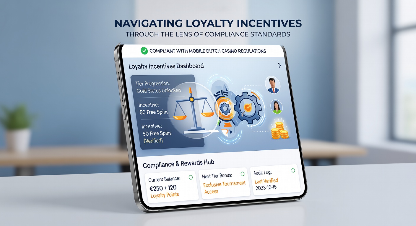 Gebruikersinterface van een Nederlandse casino app met compliance waarschuwingen tijdens loyaliteitsinwisseling