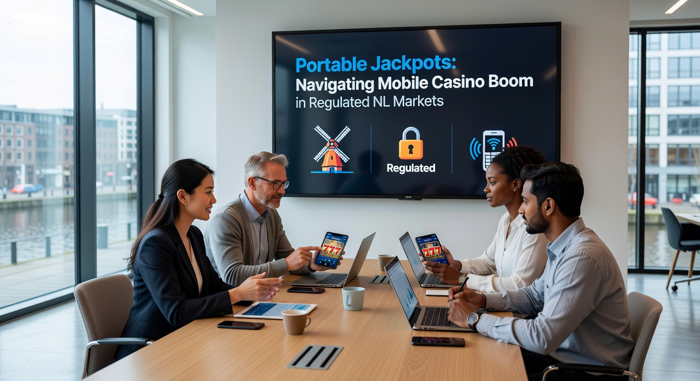 Grafiek met groei van mobiele jackpots en smartphone goktrends in Nederland