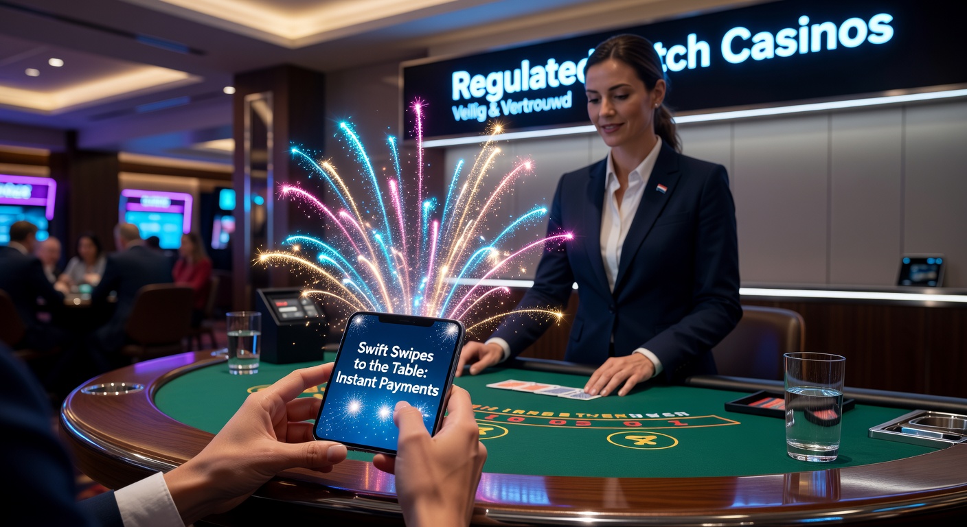 Mobiele telefoon met live dealer blackjack tafel en instant betaaloptie zichtbaar op scherm in een Nederlands casino app