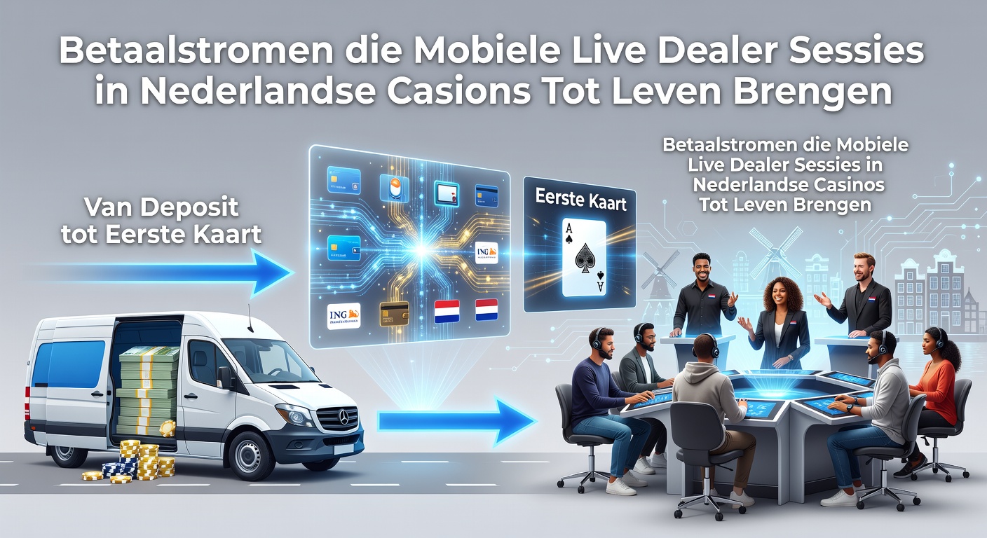 Mobiele telefoon met live blackjack dealer en iDEAL deposit knop zichtbaar op scherm, illustrerend snelle betaalstromen in Nederlandse online casino's