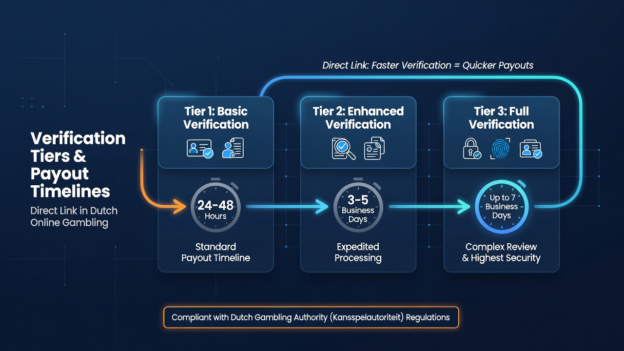Uitbetalingsprocessen gekoppeld aan verificatieniveaus in Nederlandse casinos